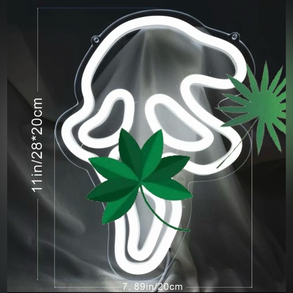 Scream Ghost Face Skull USB, LED
Neon Light, Wall Mounted, Neon Sign, White - Picture 2 of 6